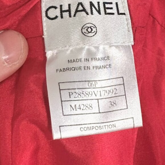 Chanel 06P Look 15 Red Tweed Skirt - Picture 5 of 6